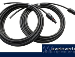 Pair of solar 5m array connection cables 4mm grade