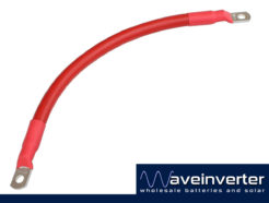 short heavy battery cable Red