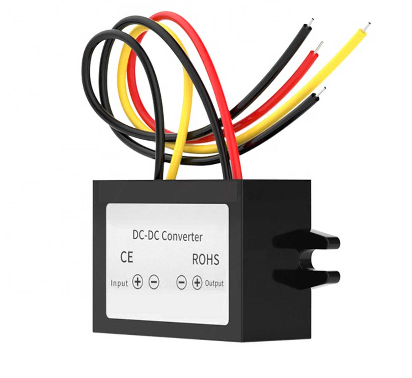Waveinverter 20V to 60V wide input to 12V DC 5A converter, compact metal shell 54mm long